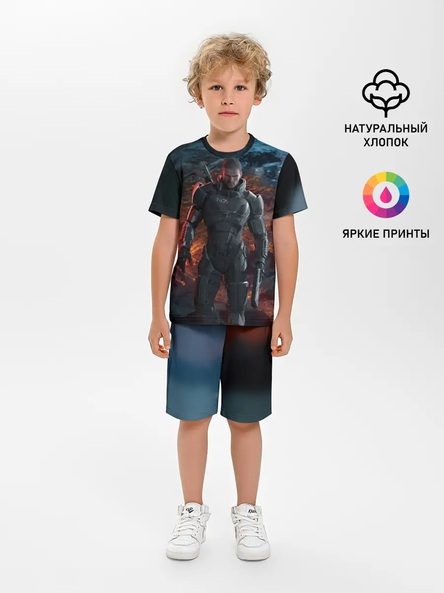 Детская пижама с шортами / Mass Effect 3