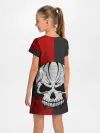 Детское платье / Крылатый череп 3D