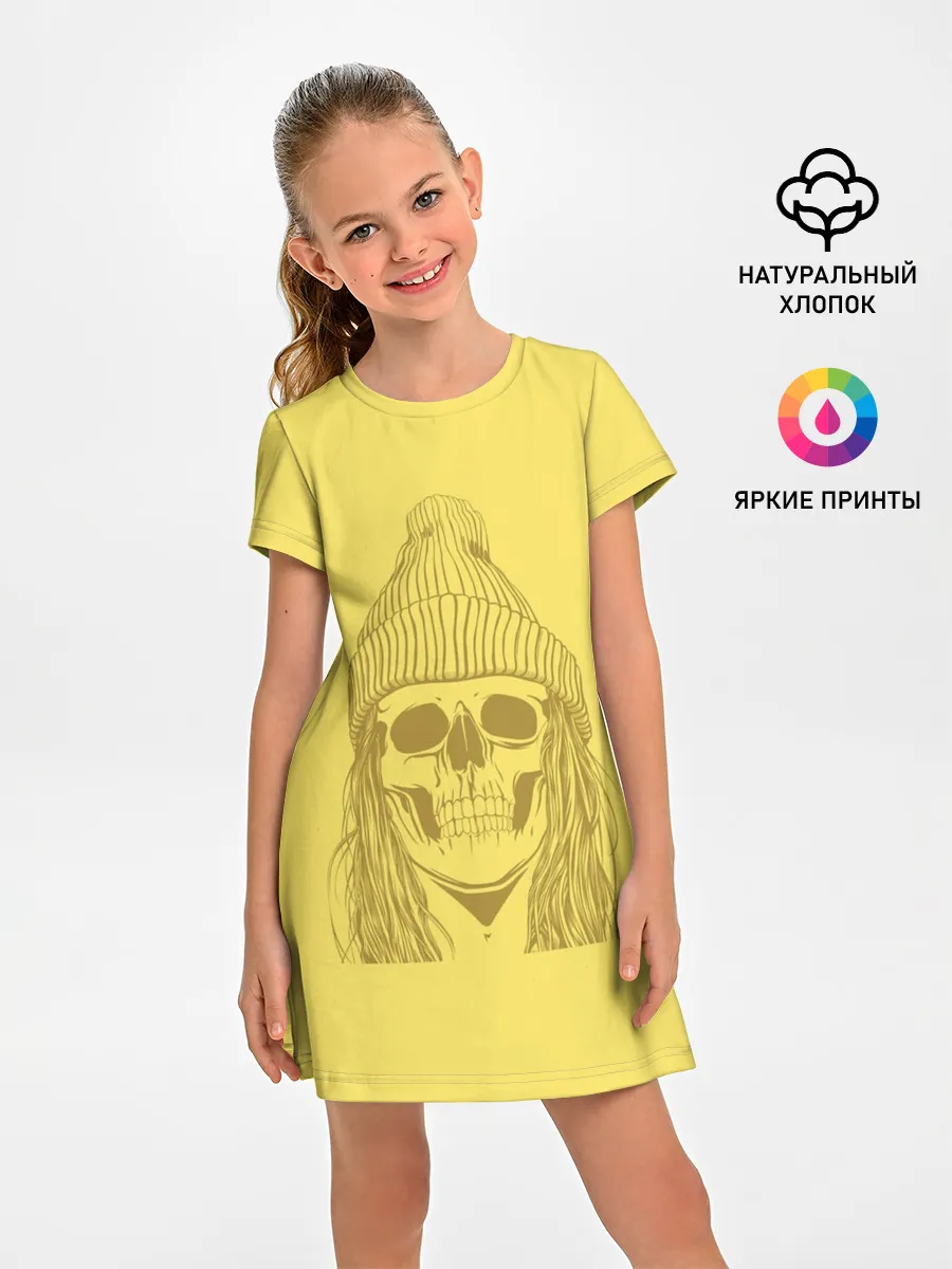 Детское платье / Черно БелЫй ЧереП