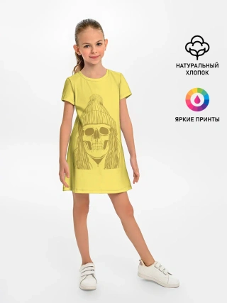 Детское платье / Черно БелЫй ЧереП