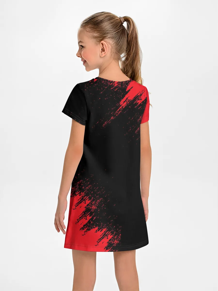 Детское платье / BERSERK red краска