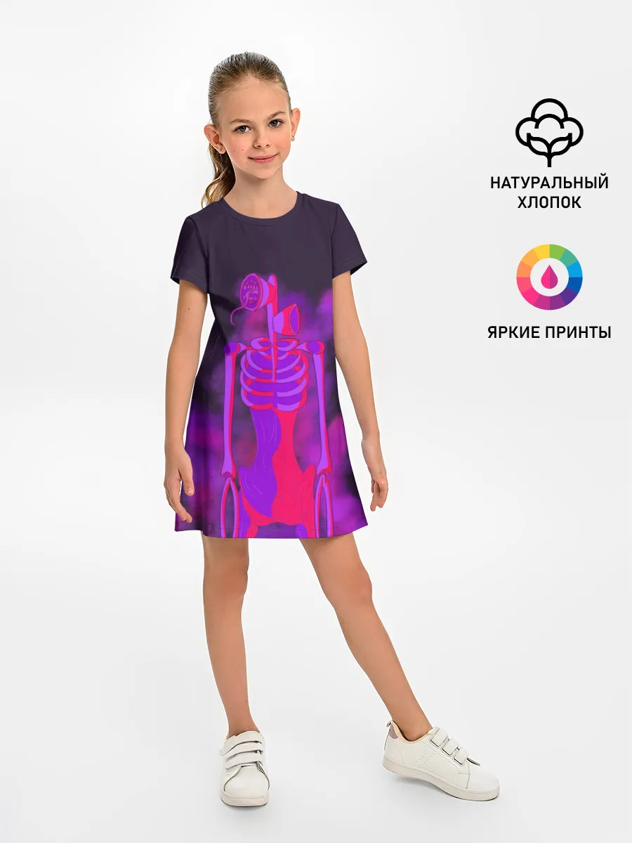 Детское платье / СИРЕНОГОЛОВЫЙ НЕОН