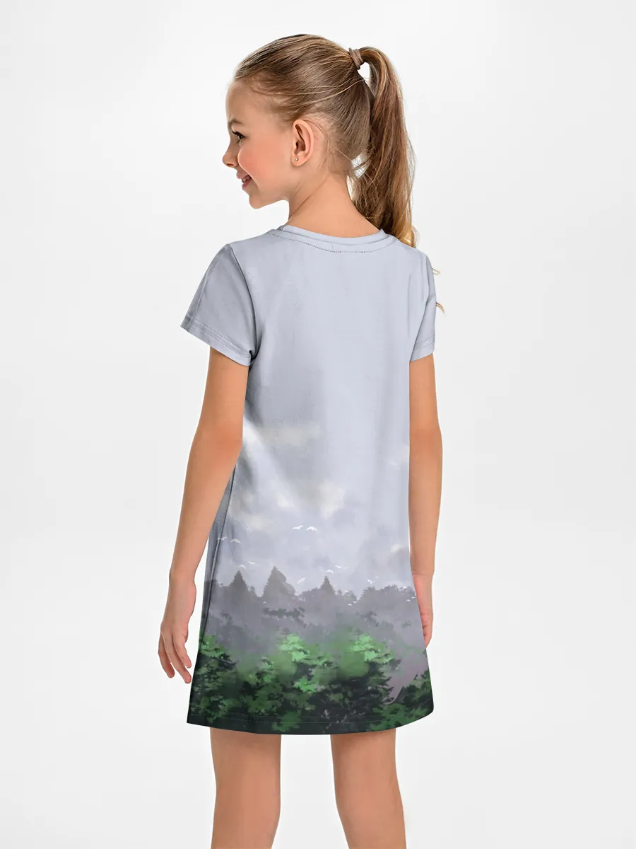 Детское платье / СИРЕНОГОЛОВЫЙ / ЛЕС