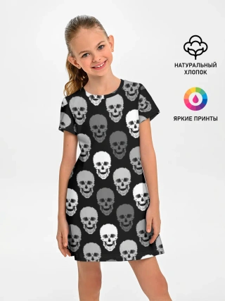 Детское платье / Черно-белый готический