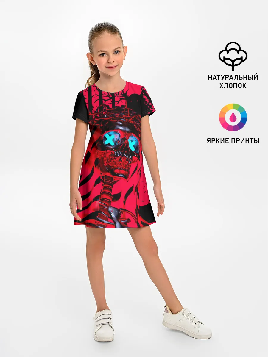 Детское платье / Красный скелет в диком лесу