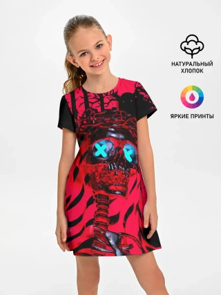 Детское платье / Красный скелет в диком лесу