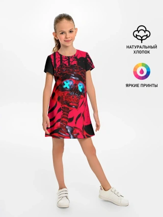 Детское платье / Красный скелет в диком лесу