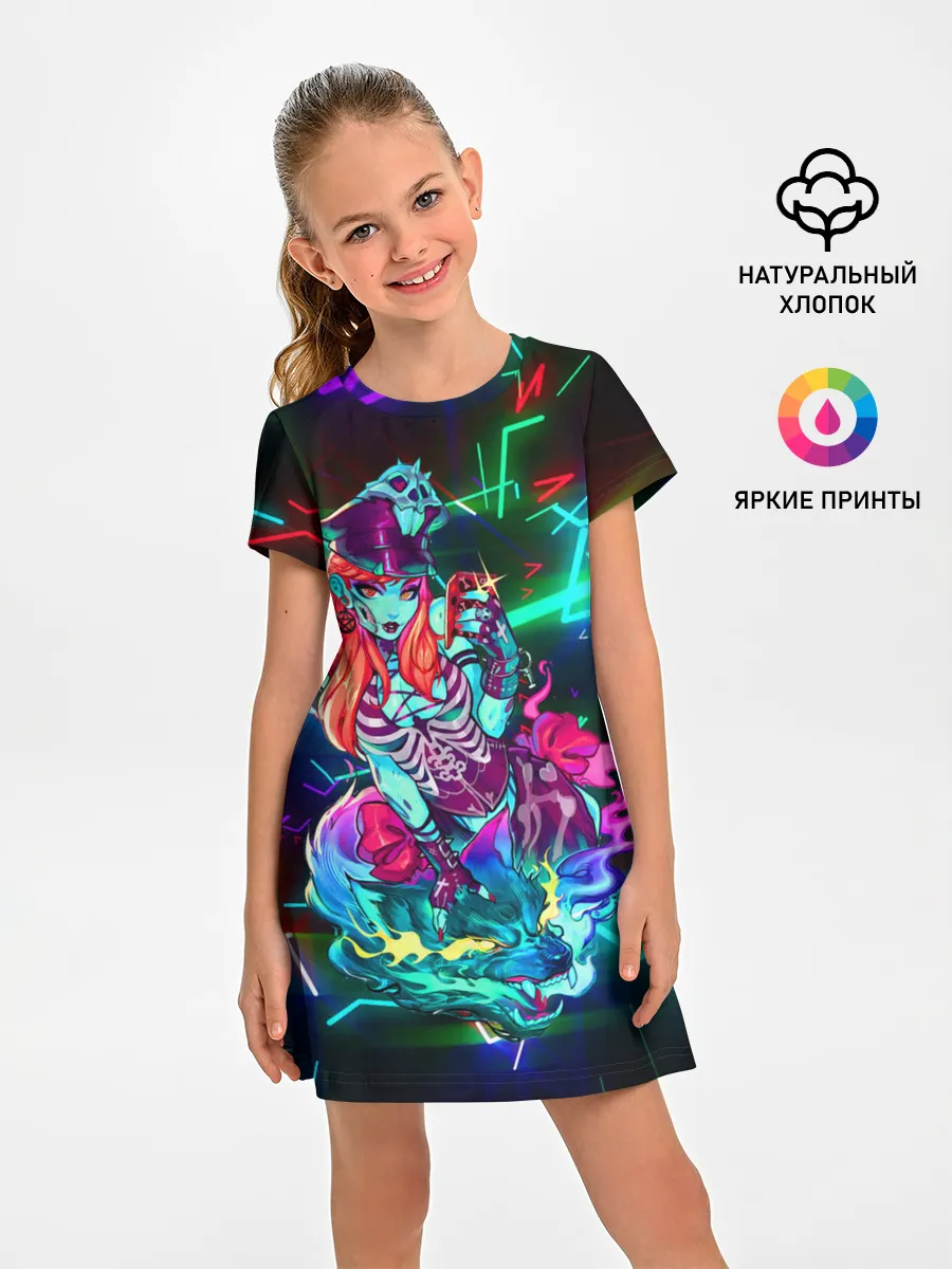 Детское платье / Неоновая ведьма с волком