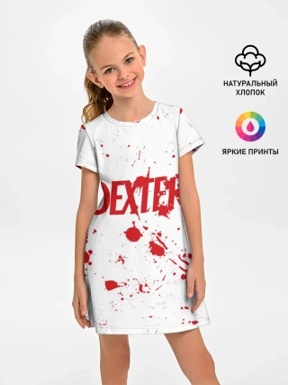 Детское платье / Dexter logo Декстер брызги крови
