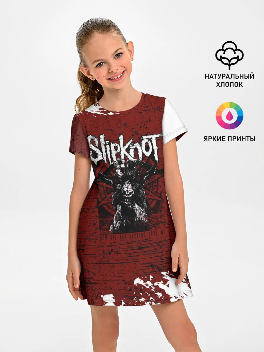 Детское платье / Слипкнот Гранж | Slipknot Rock Goat
