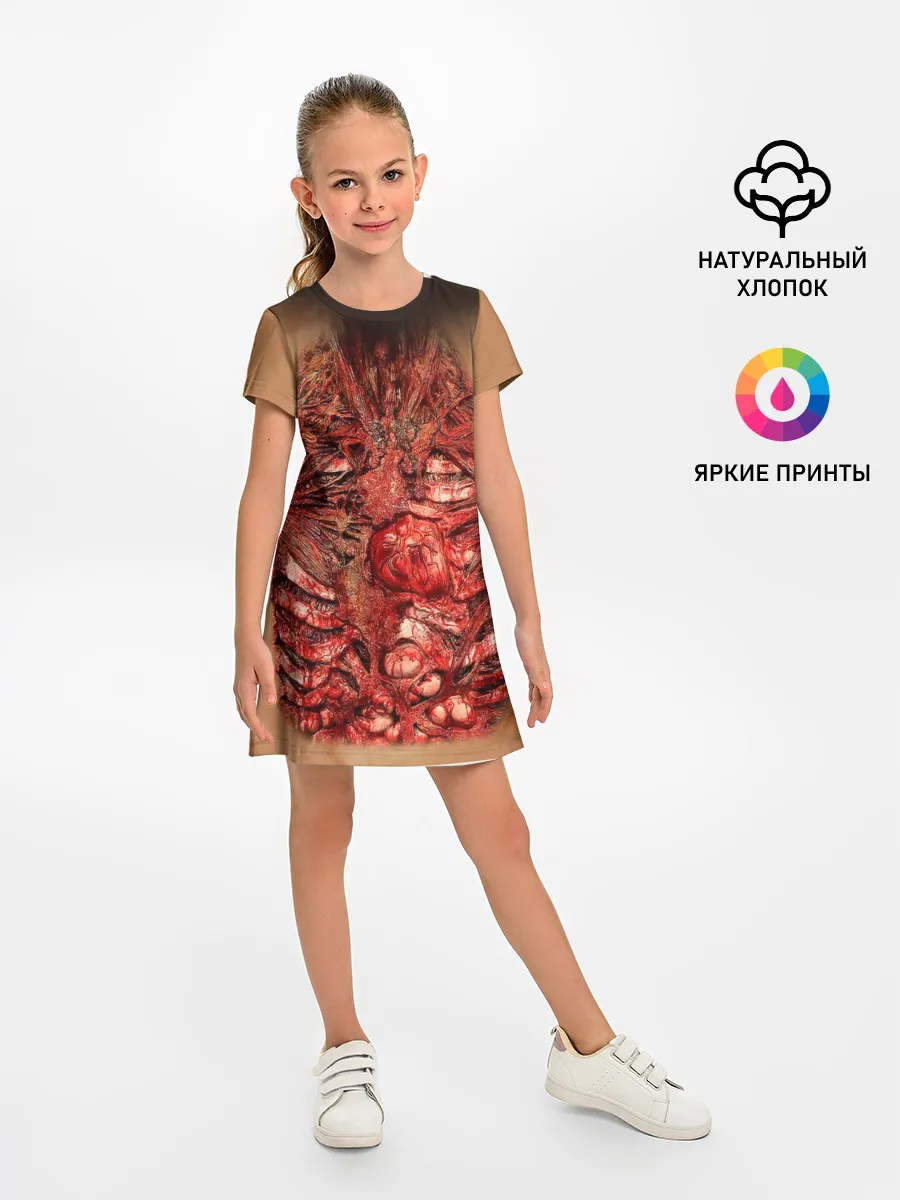 Детское платье / Открытая грудная клетка