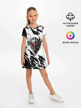 Детское платье / Берсерк маска с красными глазами