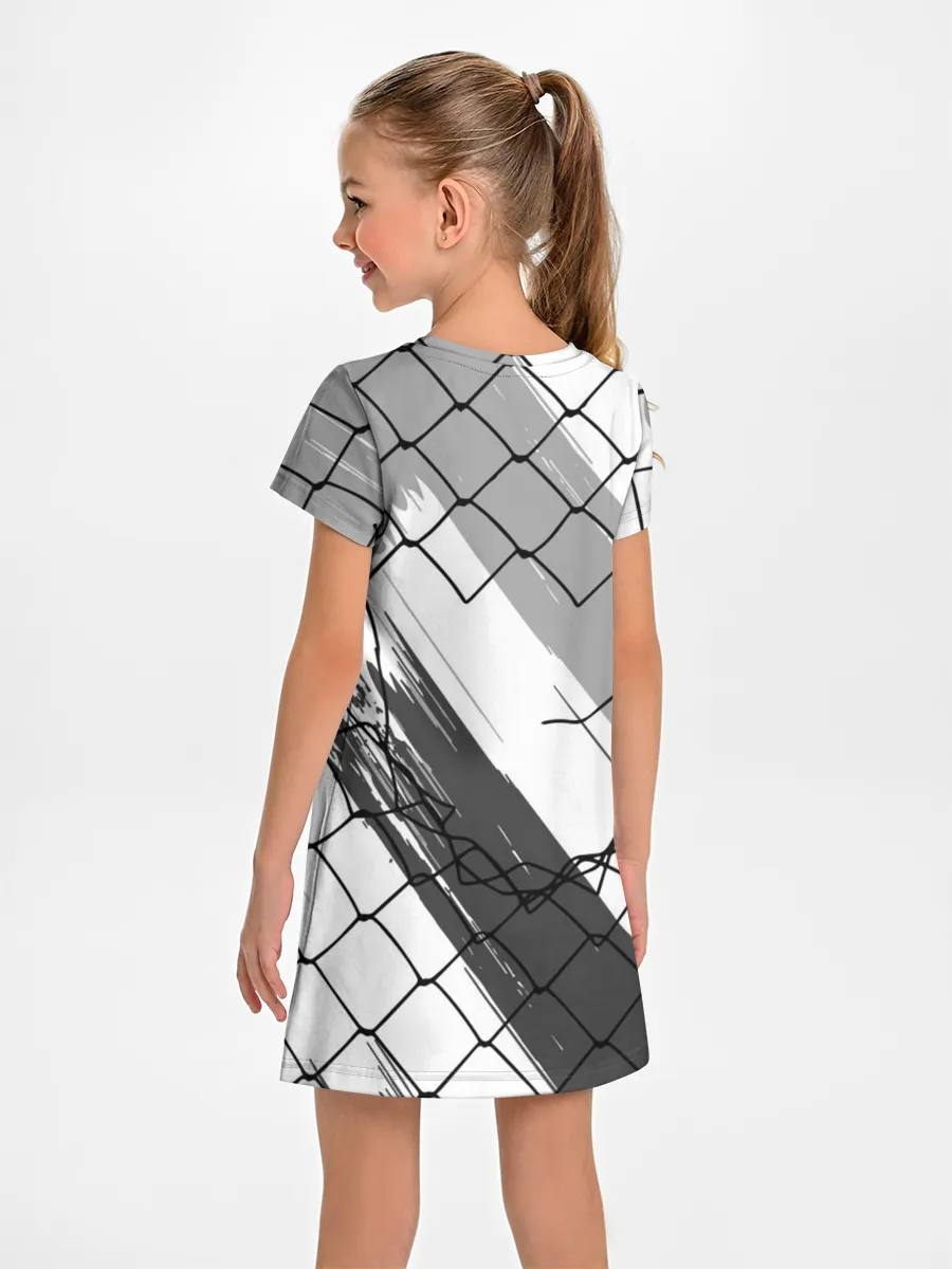 Детское платье / Чёрный клевер бык за решеткой.