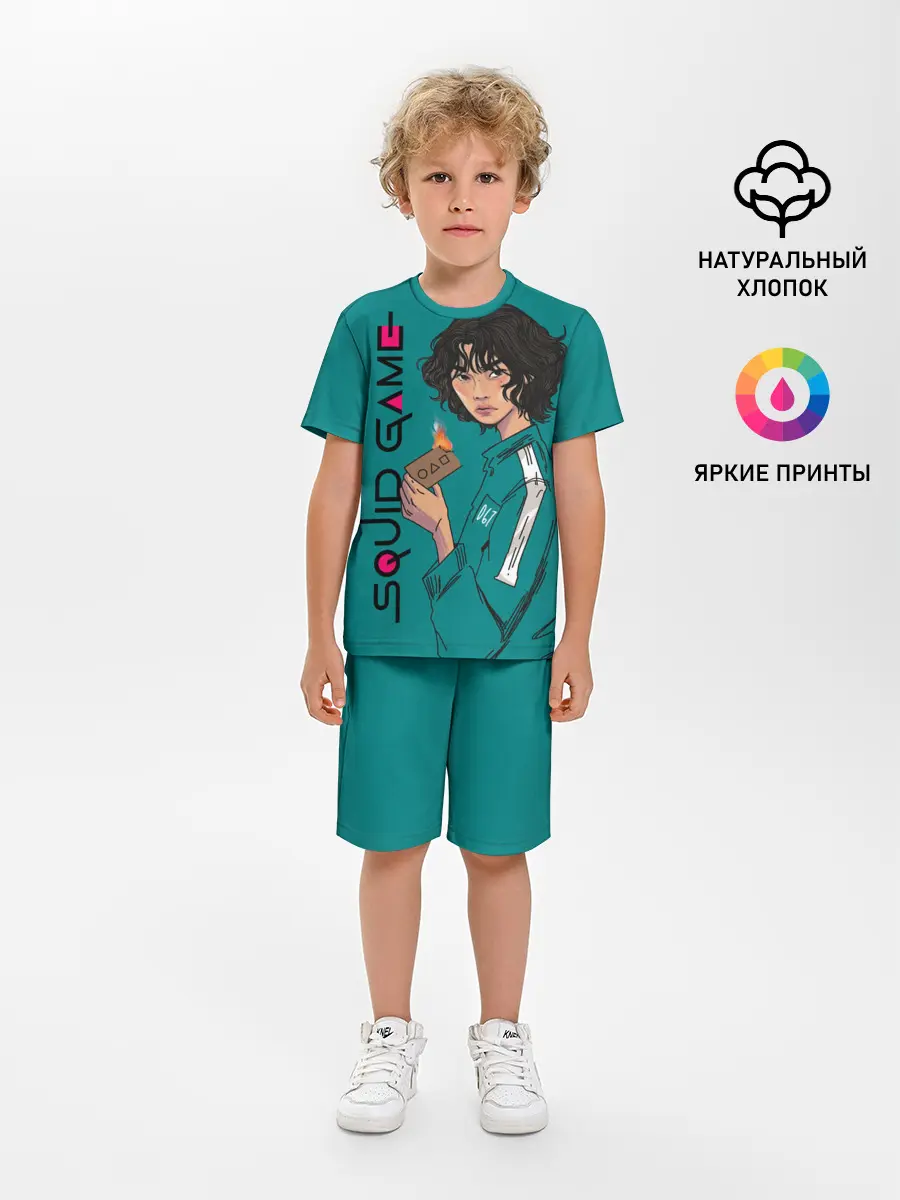 Детская пижама с шортами / Кан Сэ Бёк сжигает визитку