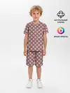 Детская пижама с шортами / Костюм в клетку