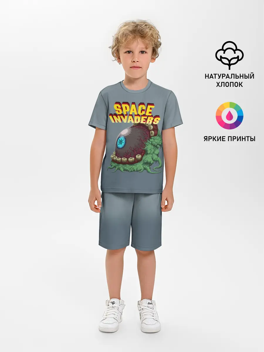 Детская пижама с шортами / Boss | Space Invaders | Old game