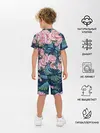 Детская пижама с шортами / Пионы