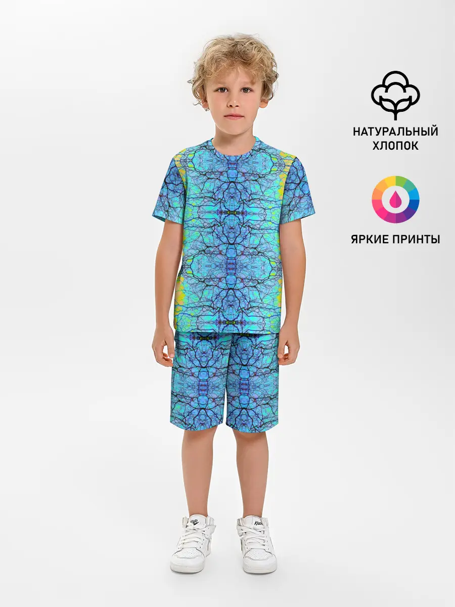 Детская пижама с шортами / Психоделика
