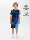 Детская пижама с шортами / BLUE FIRE FLAME