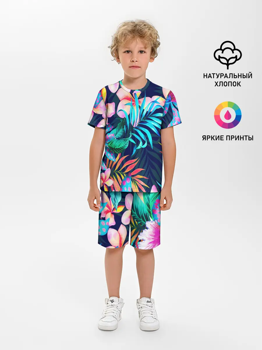Детская пижама с шортами / TROPIC FLOWER