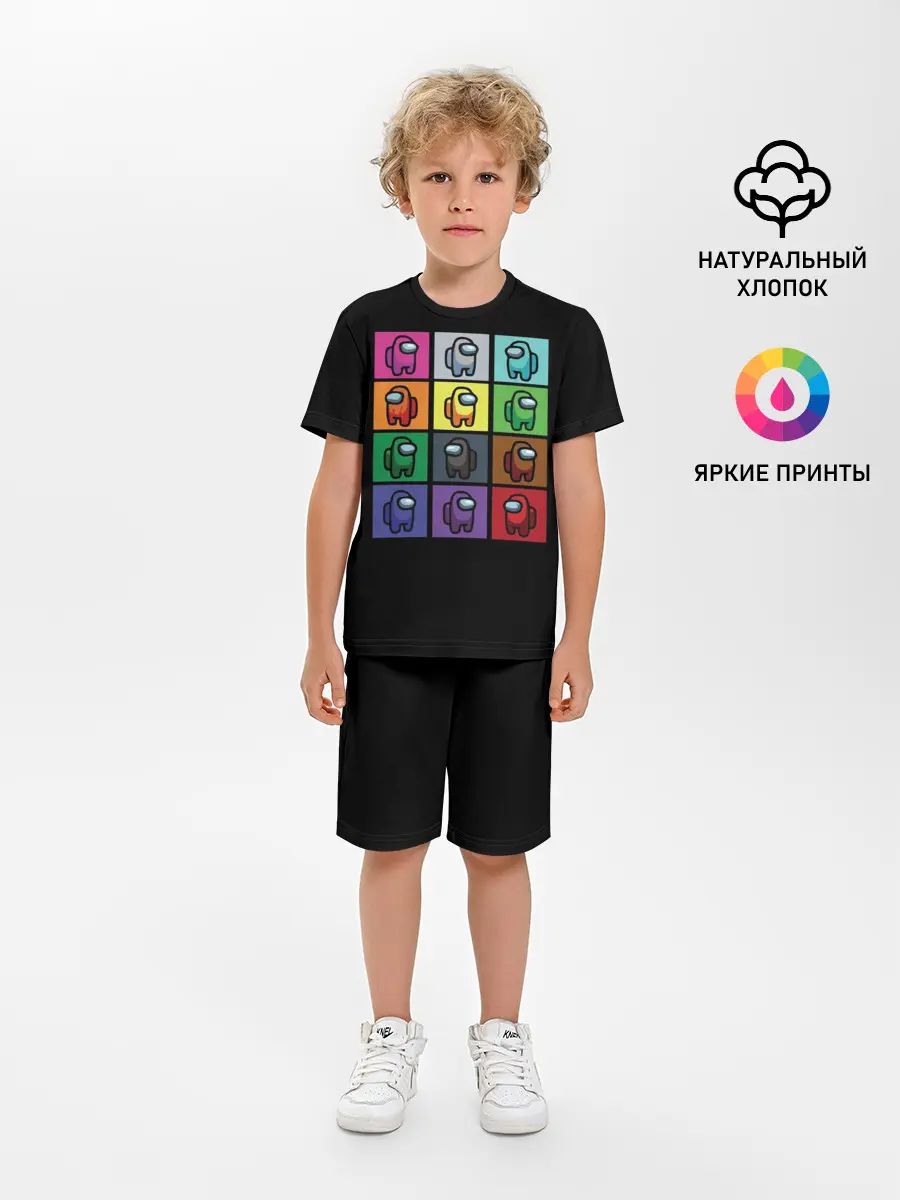 Детская пижама с шортами / AMONG US