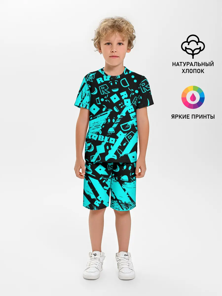 Детская пижама с шортами / Roblox