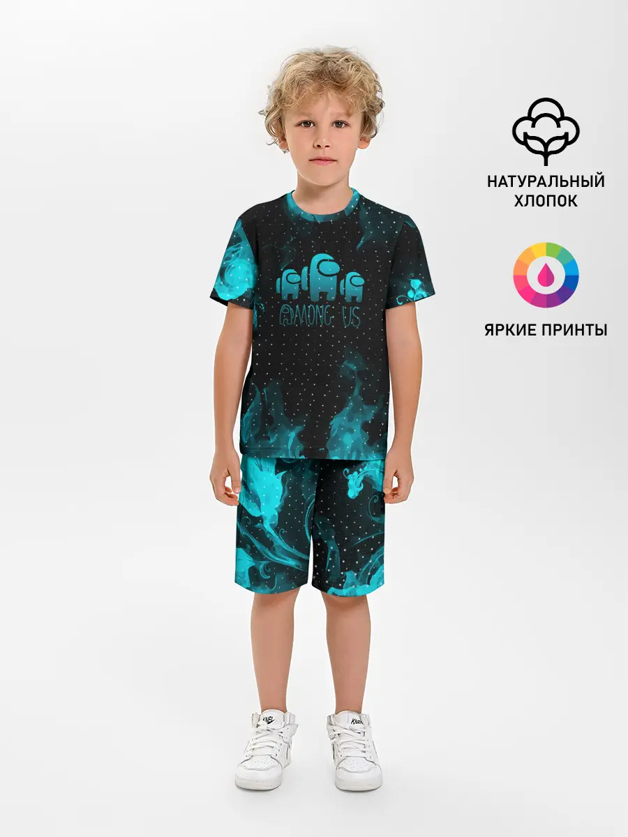 Детская пижама с шортами / AMONG US / АМОНГ АС