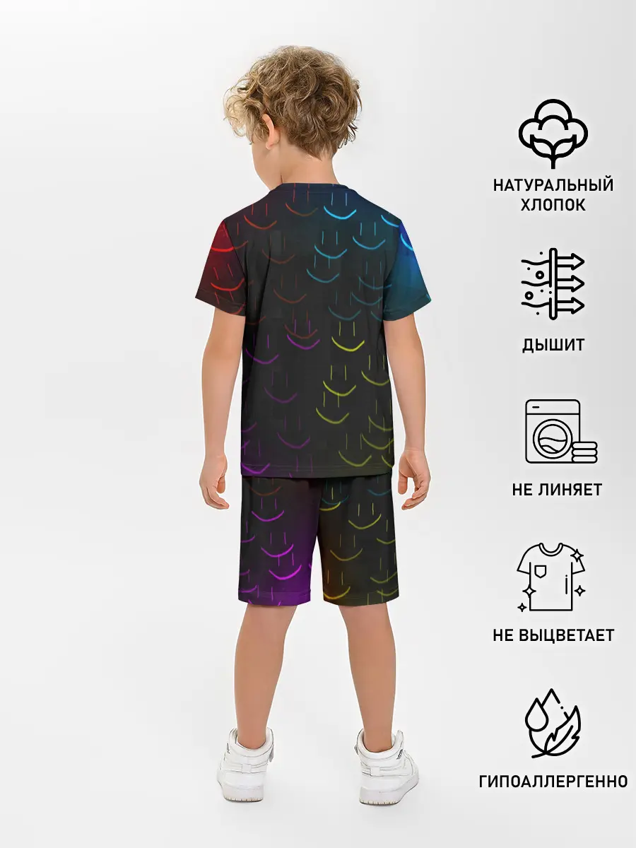 Детская пижама с шортами / Rainbow smile