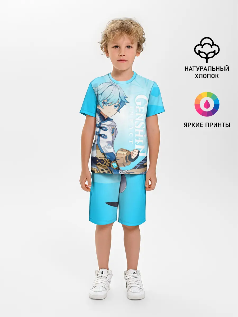Детская пижама с шортами / GENSHIN IMPACT, ЧЖУН ЮНЬ