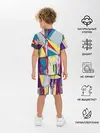 Детская пижама с шортами / Cubisme
