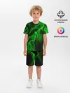 Детская пижама с шортами / МОЛНИЯ GREEN NEON
