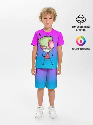 Детская пижама с шортами / Захватчик Зим