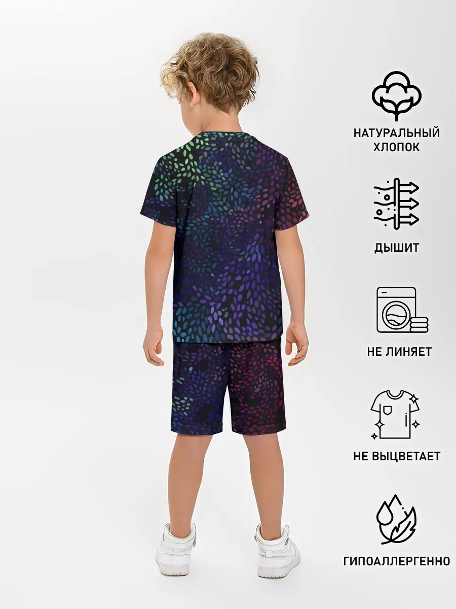 Детская пижама с шортами / Настроение узоры