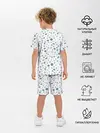 Детская пижама с шортами / Отпечатки лап животных