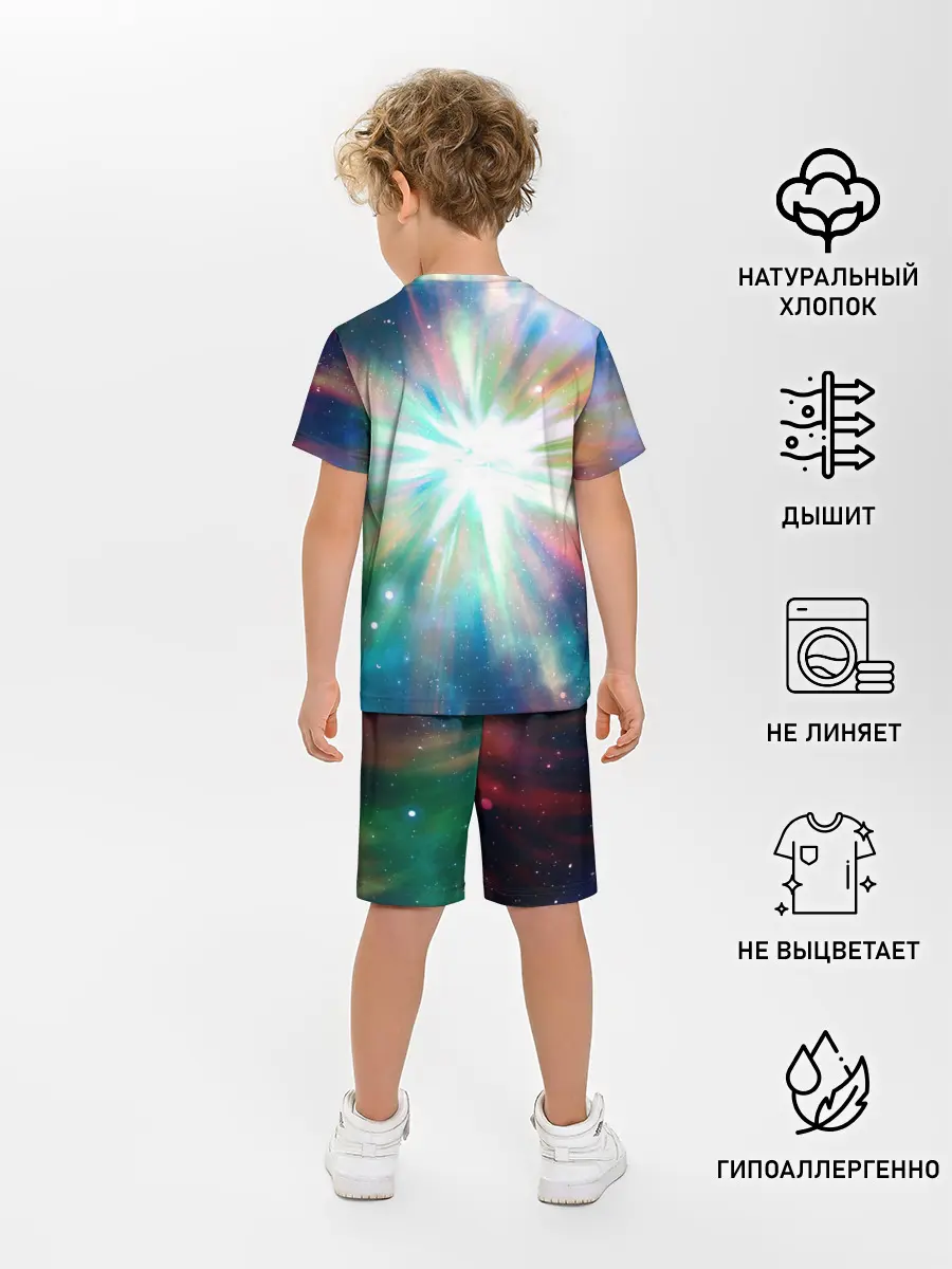 Детская пижама с шортами / Космическая вспышка