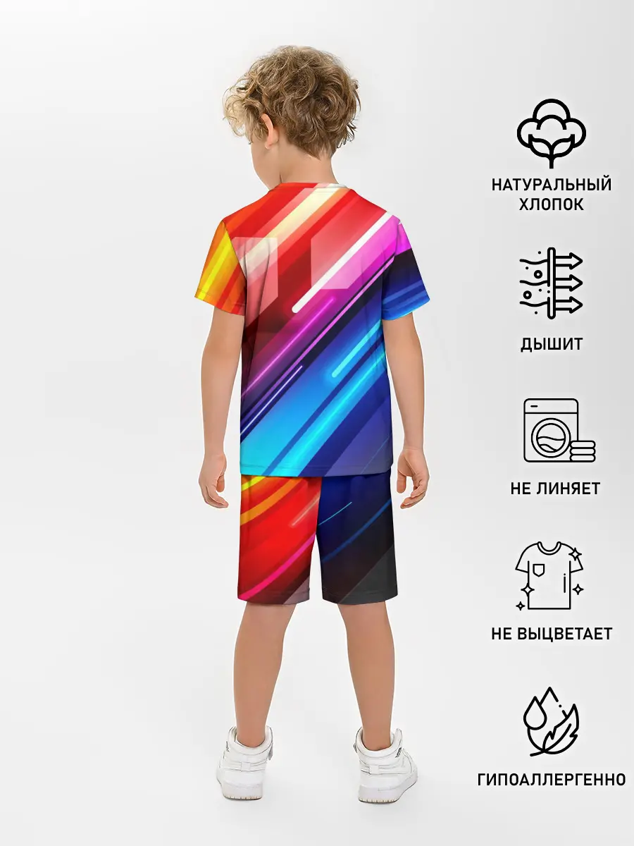 Детская пижама с шортами / НЕОН