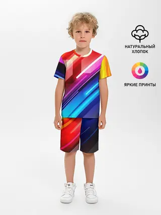 Детская пижама с шортами / НЕОН