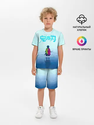 Детская пижама с шортами / Гию Томиока Kimetsu no Yaiba