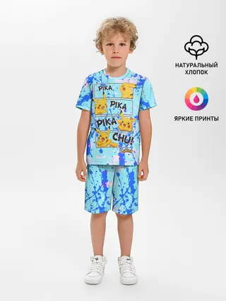 Детская пижама с шортами / Pikachu