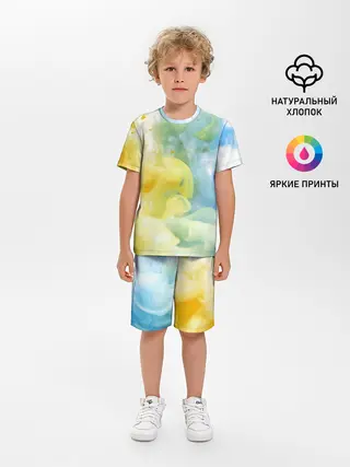 Детская пижама с шортами / Coloful Smoke