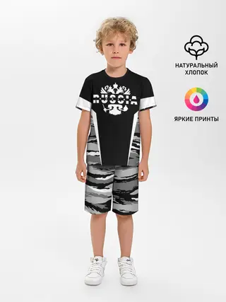 Детская пижама с шортами / Руслан камуфляж