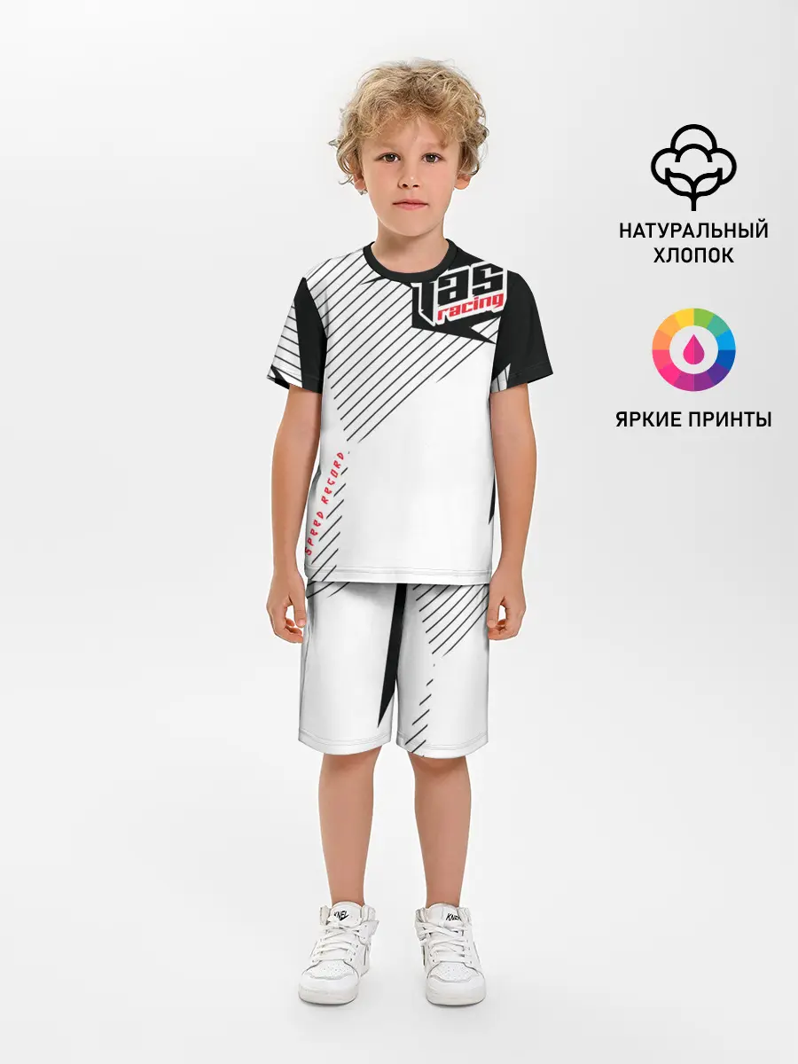 Детская пижама с шортами / Форма для мотокросса FOX