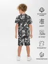 Детская пижама с шортами / Gray Camouflage