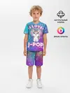 Детская пижама с шортами / I Love Cat Pop