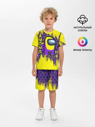 Детская пижама с шортами / AMONG US