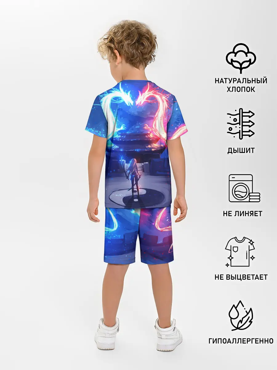 Детская пижама с шортами / БИТВА ДРАКОНОВ