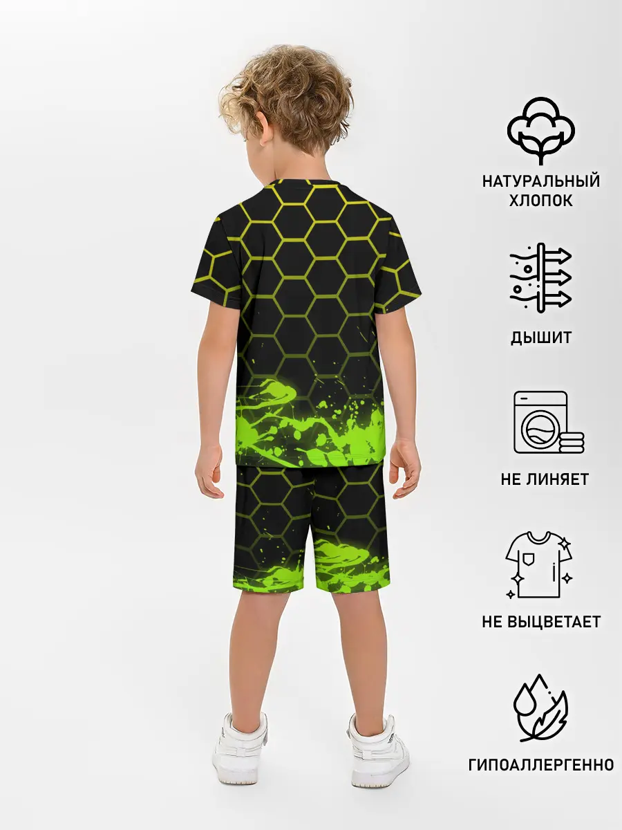 Детская пижама с шортами / Geometry Dash