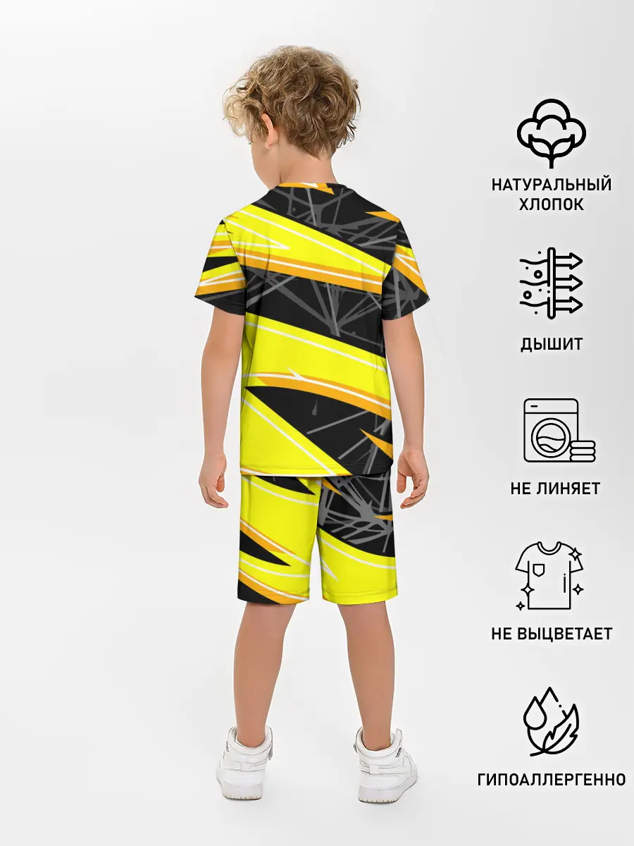 Детская пижама с шортами / Форма для мотокросса FOX