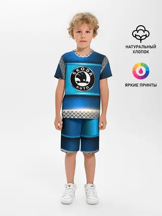 Детская пижама с шортами / SKODA sport collection