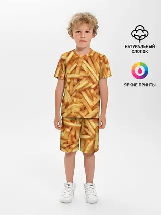 Детская пижама с шортами / Картошечка ФРИ